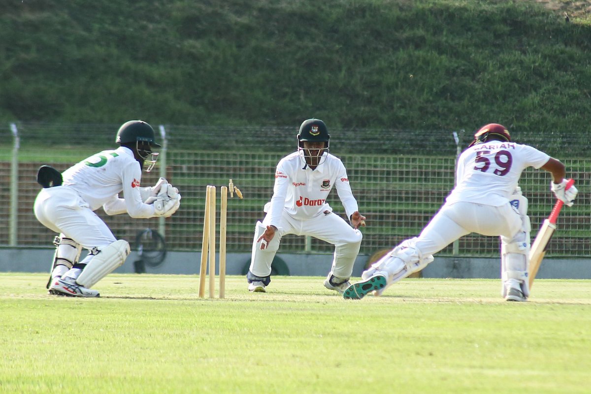 AbdullahNadim2's tweet photo. BCBtigers: West Indies A tour of Bangladesh 2023

Bangladesh A vs West Indies A | 1st Four-Day Match | Day 02

For Match Update: https://t.co/Yu9T5rJ6bS

Live on: https://t.co/ZHotjoFZzV

#BCB | #Cricket https://t.co/9ThTIarE5C