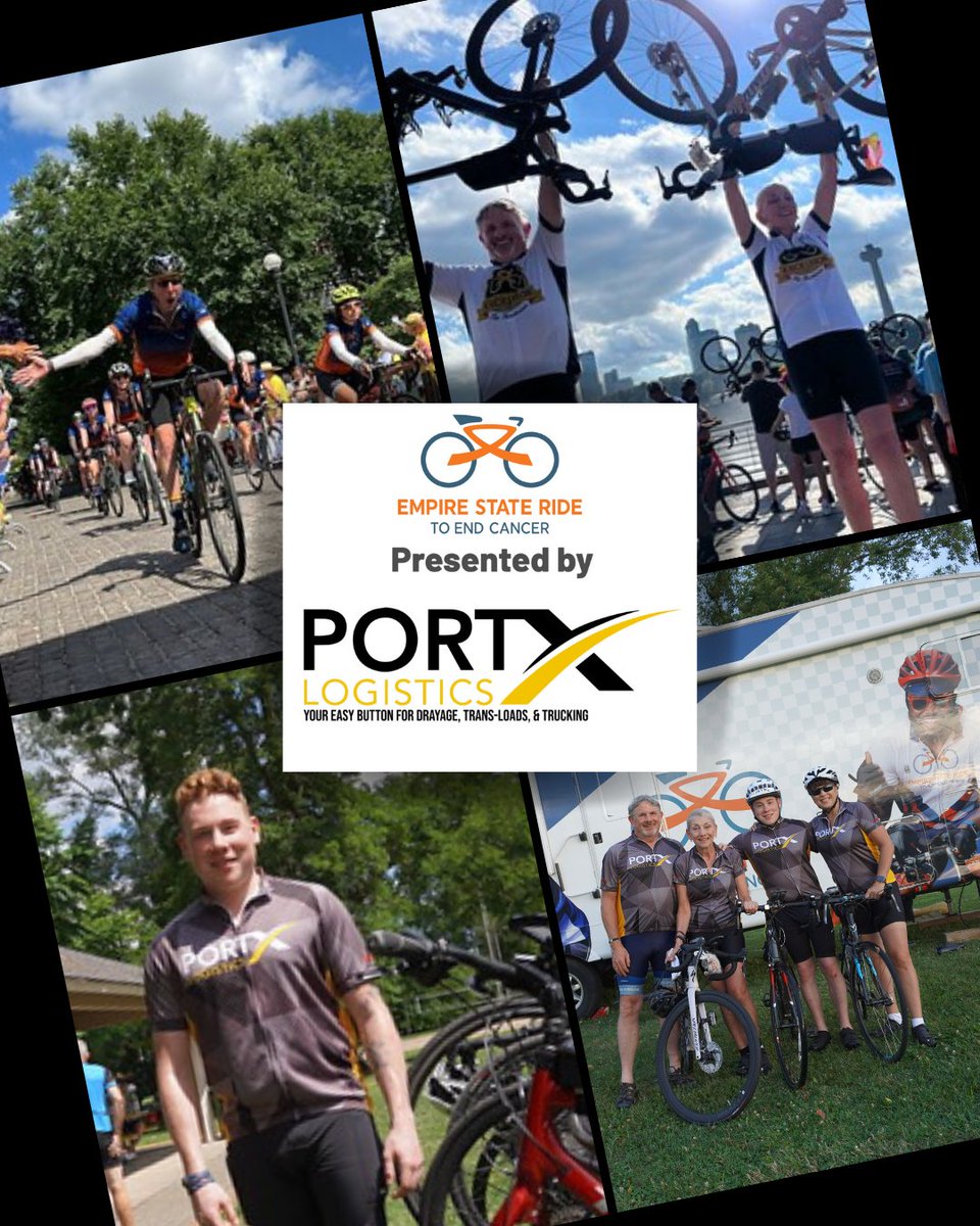 PortXLogistics's tweet photo. We at Port X Logistics are incredibly proud to remind you of the amazing Empire State Ride!
This extraordinary event is so much more than a bike ride, it's a journey with a cause that's close to our hearts 🚴♀️💌
https://t.co/bJNtuY7AwH
#BikeRide #Cancer #RoswellPark #ESR23 https://t.co/hISfMERgc6