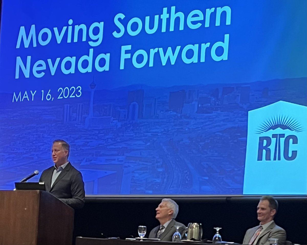 Enjoyed sharing the stage yesterday w agency leaders discussing <a href="/RTCSNV/">RTC Southern Nevada</a> #roadway and #transit funding to keep Nevada moving forward at the <a href="/nevadadot/">Nevada DOT</a> Transportation Conference. 

Photo credit: Karl Obergh