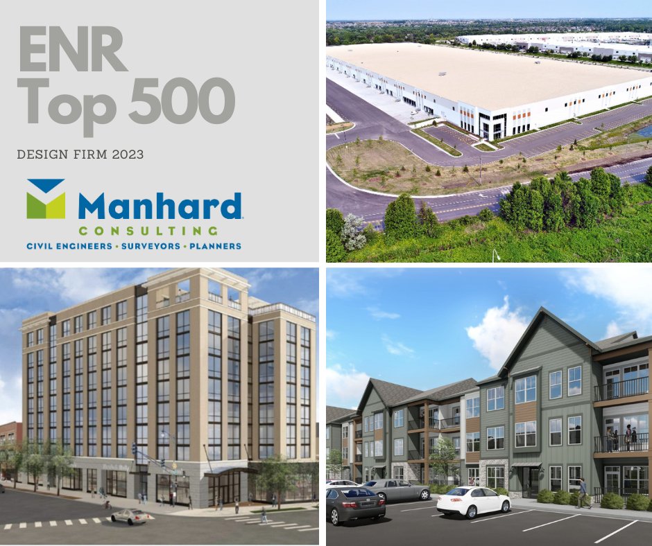 Manhard Consulting is pleased to be listed once again on the Top 500 Design Firms in the nation by ENR Magazine. We look forward to many more successful projects in 2023 and for years to come! #top500designfirm #civilengineering