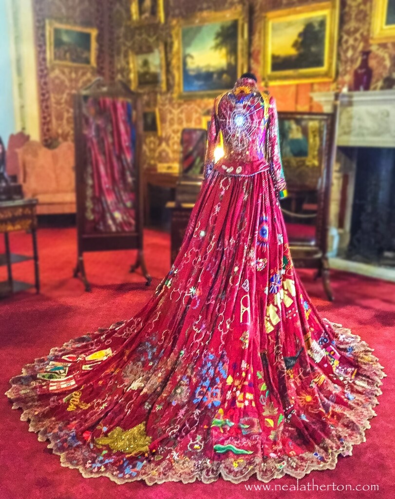 nealrover's tweet photo. The Red Dress - on display at Tyntesfield House. A project over many years coordinated by Somerset artist Kirstie Macleod - embroidery from over 50 countries as the dress travelled the world. #tyntesfield #thereddress #embroidery #nationaltrust #somerset… https://t.co/mKpFPd2jpj https://t.co/0mmtoEO7lR