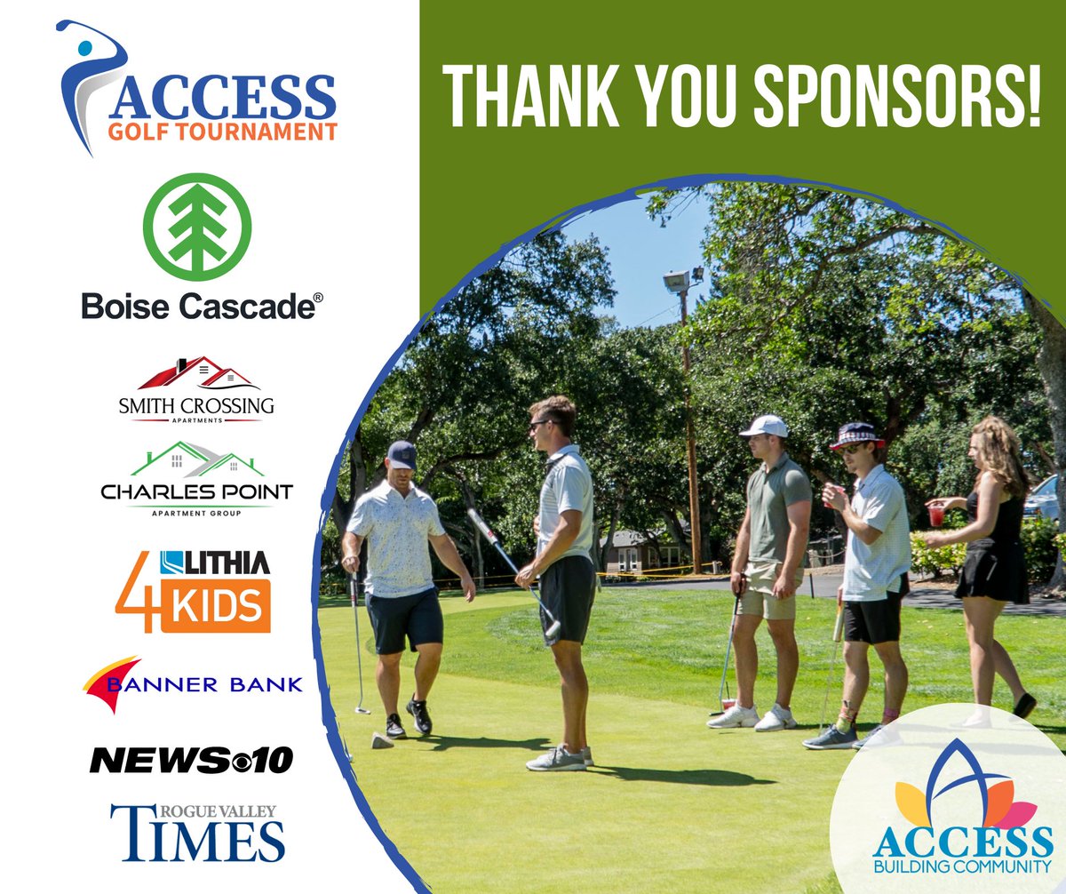 AccessHelps's tweet image. Our 19th Annual Golf Tournament is taking place on June 26th this year and we want to highlight some of our major sponsors who make this event possible. Your generosity will help us raise much-needed funds to provide food, warmth, and shelter to our community.