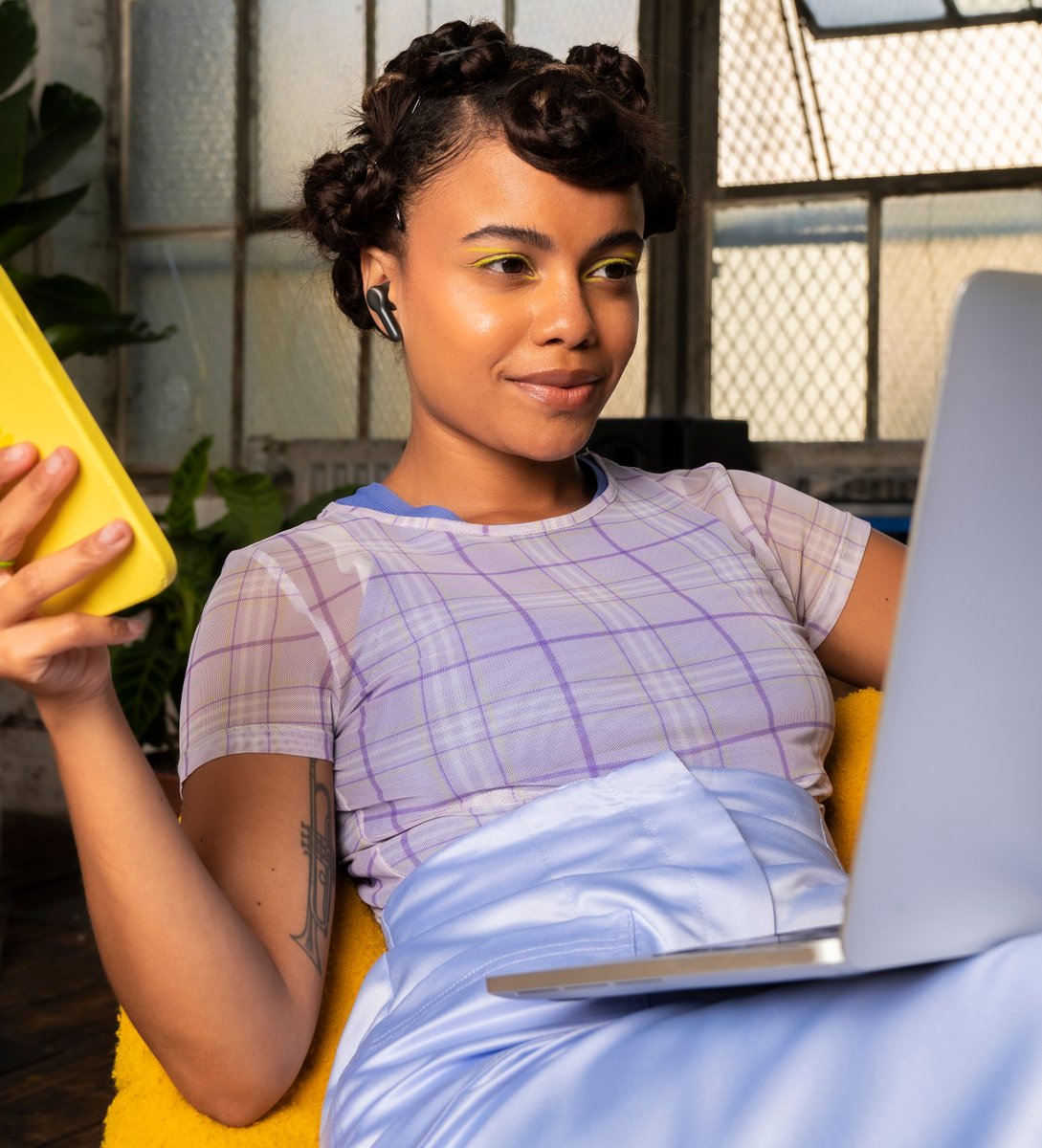 amazon's tweet photo. We just launched a new lineup of @alexa99 Echo devices. 🎉 

From the all-new Echo Pop, the next generation of Echo Show 5 and Echo Show 5 Kids, to all-new Echo Buds, there’s lots to be excited about. Details this way. 👉 https://t.co/HILnpNz2xT https://t.co/VsQpI5lczN