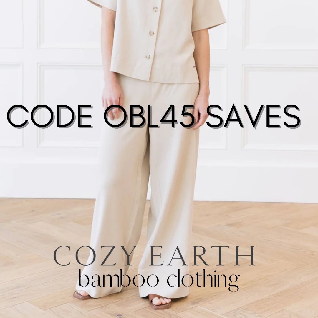 Cozy Earth discount code OBL45 saves 45% - my biggest discount yet! glnk.io/182l/organicbe…