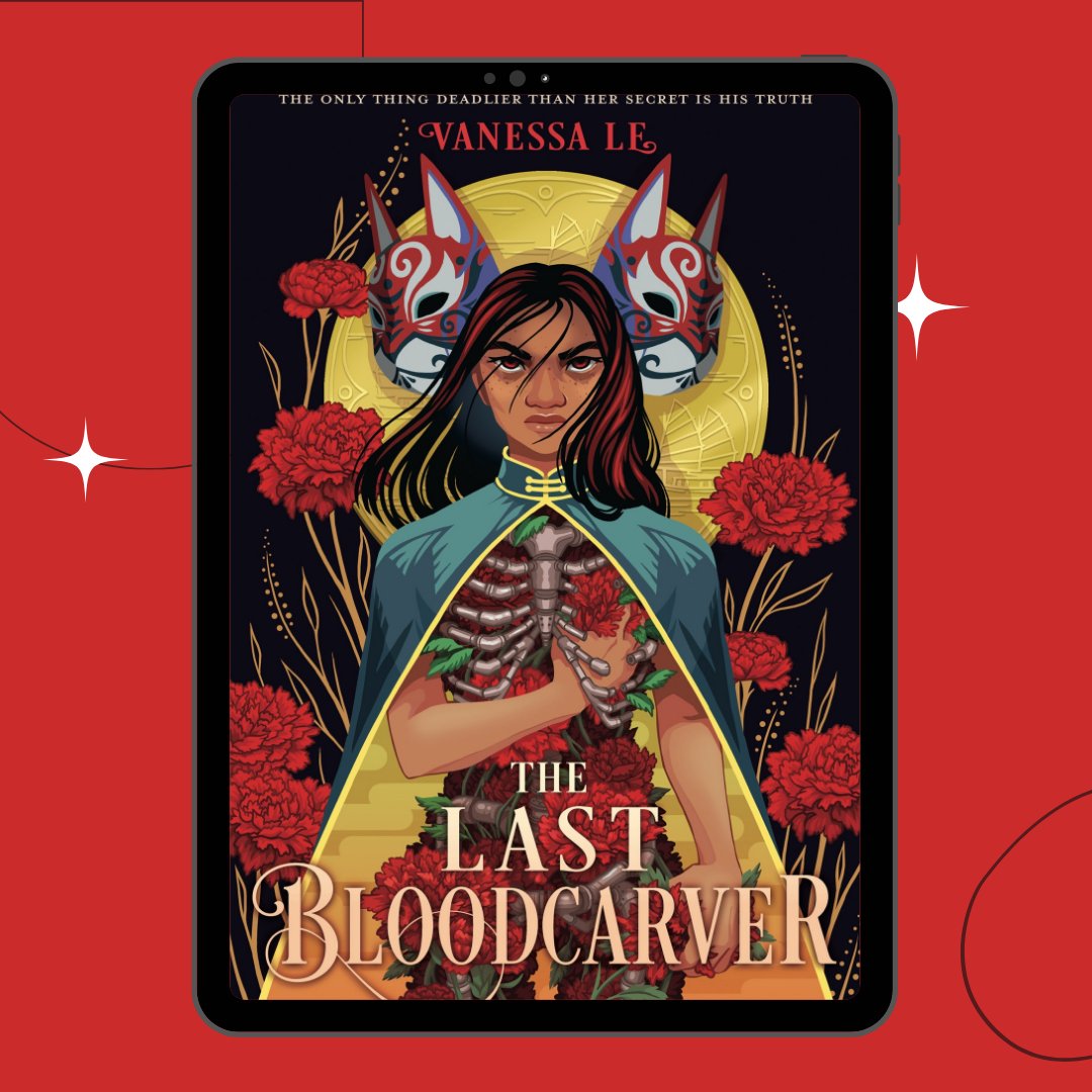 The cover for THE LAST BLOODCARVER by <a href="/vanessalewrites/">Vanessa Le</a> has arrived! 🥳

If you love lush romantasy (set in a Vietnam-inspired world), you won't want to miss this one. Add it to your TBR today: bit.ly/3Mgl6aD

On sale: 3/26/24
Artist: Yoshi Yoshitani
Designer: Meg Sayre