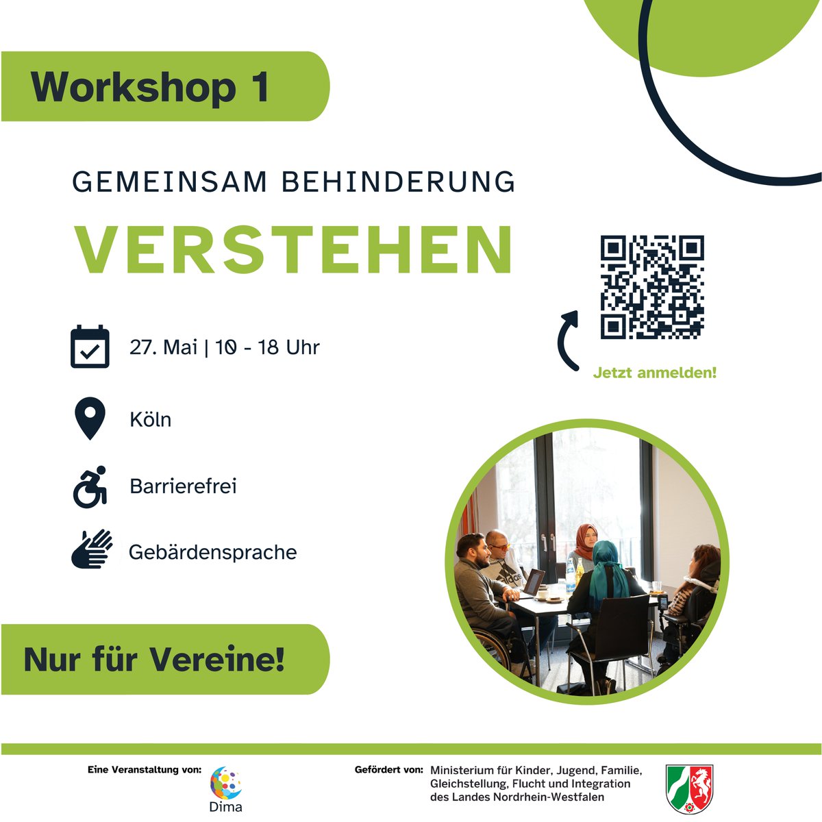 dimaevorg's tweet photo. Workshop 1: Gemeinsam Behinderung verstehen
https://t.co/WKt5samCw7 https://t.co/VgAulCQGPx