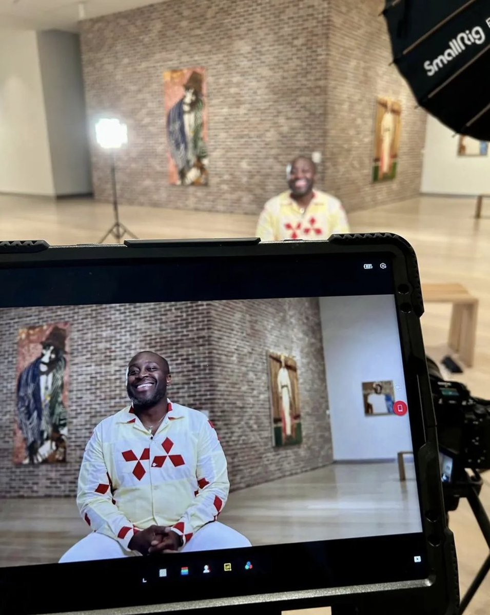 SCADMOA's tweet photo. Repost from Larry Ossei-Mensah. Popped down to #SCADMOA today in #Savannah for Chase Hall's exhibition "The Close of the Day" curated by Dan Palmer.
We cooking up..๐๐ฟ #birdmanhandrub #exhibitionhoppingwithyg #letcelebrateeachother https://t.co/zPOEdv5RBO