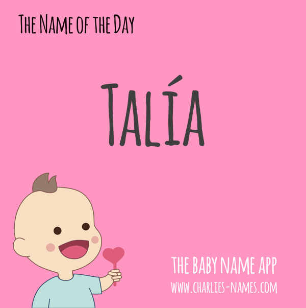 CharliesNames's tweet image. 🔍 Find more beautiful names with your partner and the baby name app charlies-names.com or 📗 read more about the name Talía on charlies-names.com/en/talía/

#name #babyname #names #nameideas #namesearch #pregnant #baby #parenting #Talía #girlnames #girlname #babygirl #girlmom