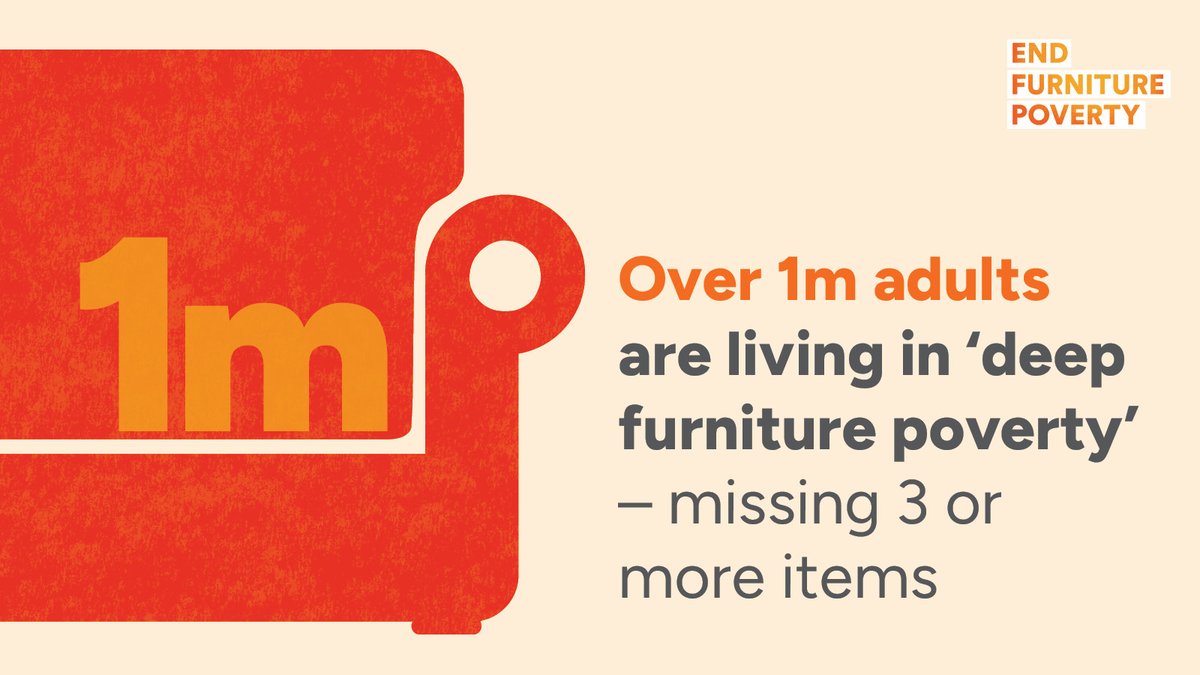 Over 1 million adults are living without 3+ essential furniture items. It doesn't have to be this way. Read more: bit.ly/41G15zX