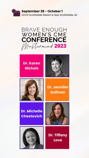 Looking forward to presenting at this terrific conference! Braveenoughconference.com @RUBraveEnough @AOAforDOs @acgme #BE23 #CME #womenphysicians #braveenough