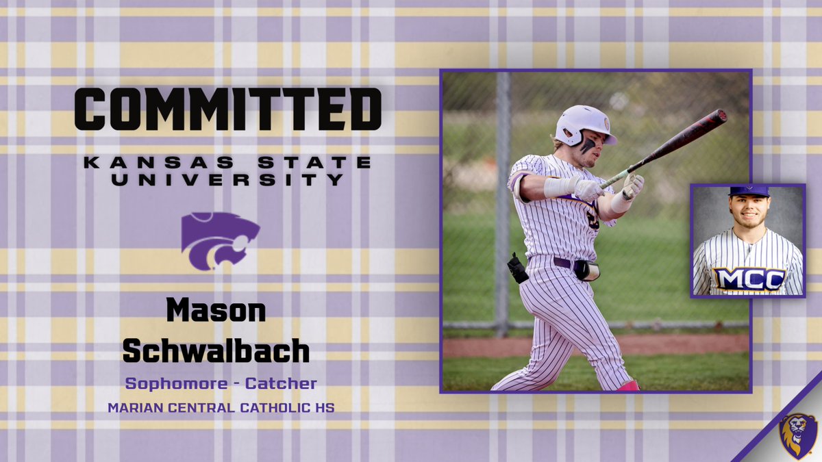 Congratulations to sophomore catcher Mason Schwalbach as he heads to the Big 12 next year to play for @KStateBSB! @PBR_JUCO @PBRIllinois @_TheJBB @PerfectGameUSA @nwh_JoePrepZone