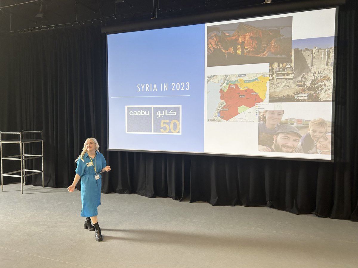 SamWardAcad's tweet photo. Thank you to Felicity from the Council for Arab British Understanding @caabu who gave a talk on the Intro to the Arab World with a special focus on Syria. Year 9 were so engaged #History https://t.co/GaerwRePEN