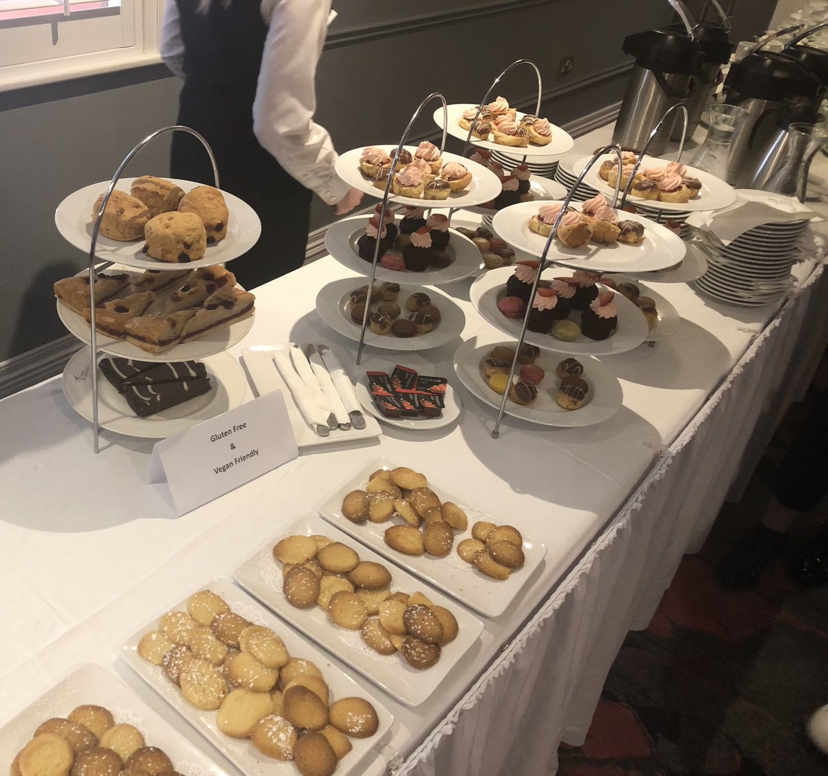 ArleneCrampsie's tweet photo. Attempting to uphold the proud tradition of CIG pastries - we’re only having these once a day mind you!! #CIG2023 Thanks to the staff @TalbotWexford for looking after us so well! @CIGWexford2023 https://t.co/ID98P0IX86