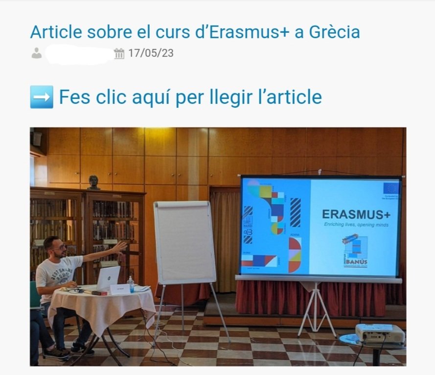 Podeu llegir l'article a ibanus.cat
<a href="/EUErasmusPlus/">Erasmus+</a> <a href="/sepiegob/">SEPIE</a> <a href="/educaciocat/">Educació</a> #institutbanús #cerdanyoladelvallès