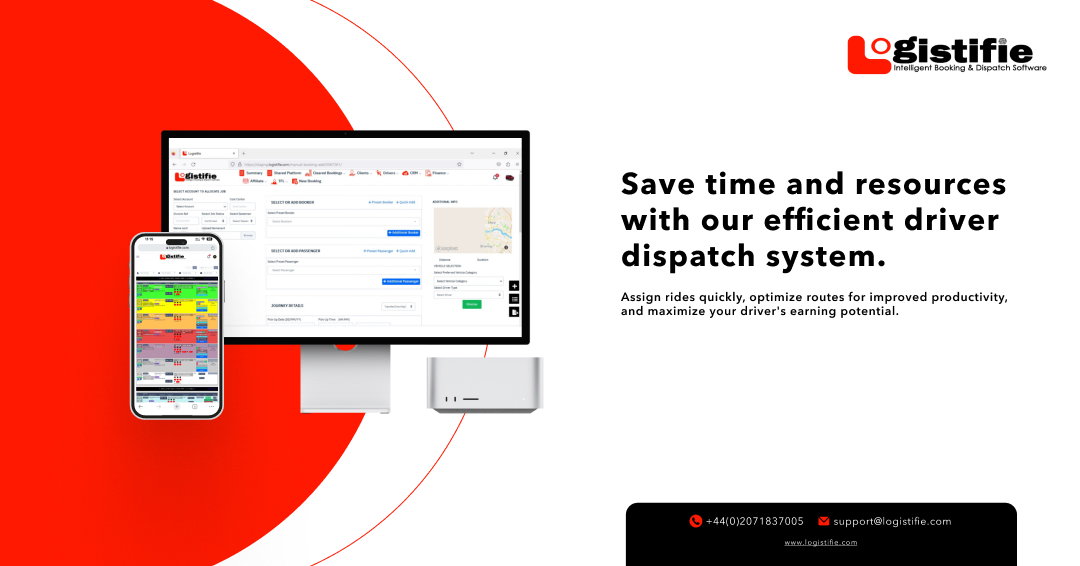 logistifie's tweet image. Save time and resources with our efficient driver dispatch system. Assign rides quickly, optimize routes for improved productivity, and maximize your driver&apos;s earning potential.

#OnlinebookingSystem #GroundTransportation #Transportation #Business #dispatchsoftware