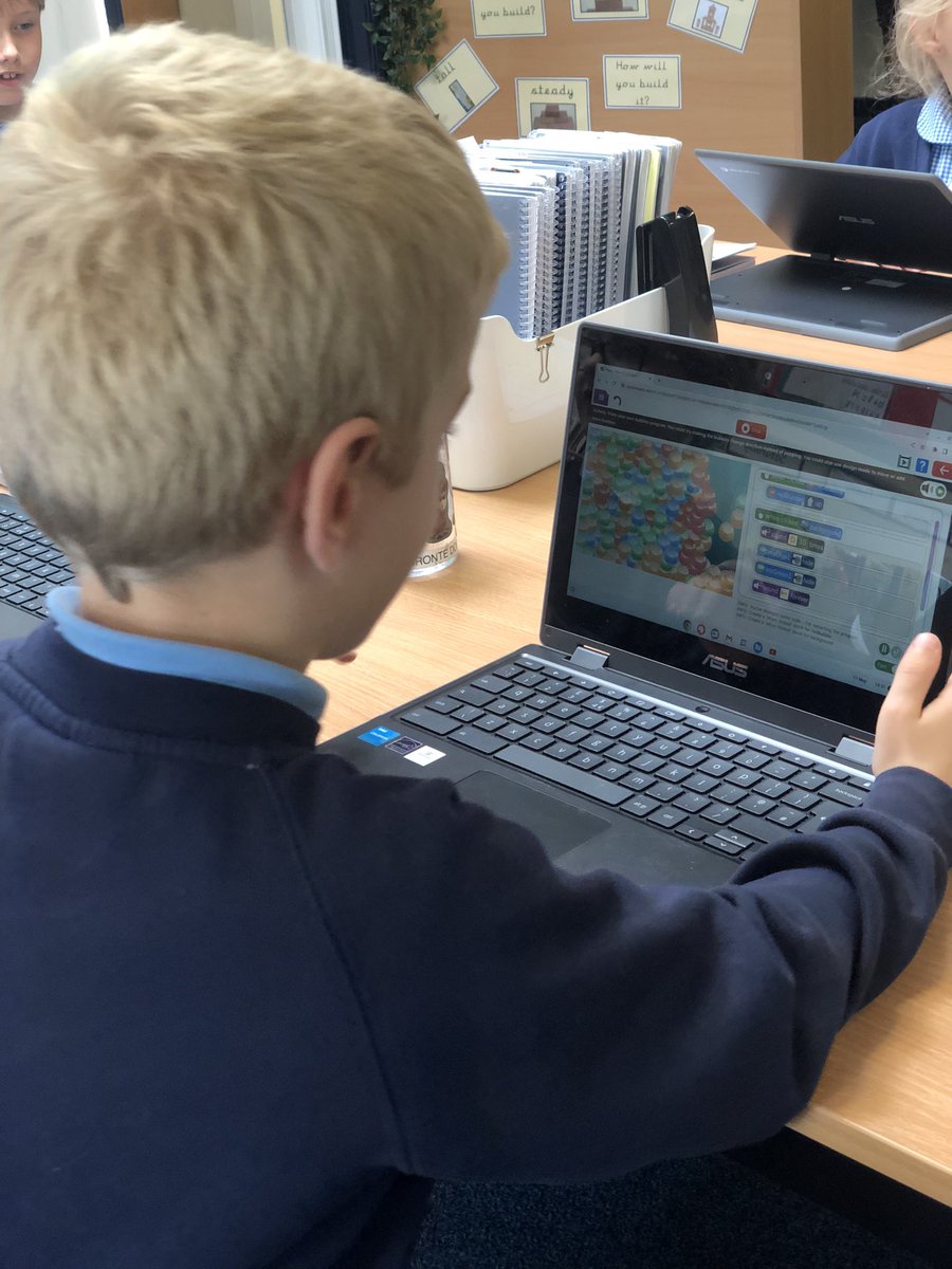 ComberbachMrsSW's tweet photo. Year one are coding this week! Today we added an event to our algorithm. Ask us all about it! @purpleMash @ComberbachLC @ComberbachMrDN #ComberbachComputing https://t.co/llDY5kpNHP