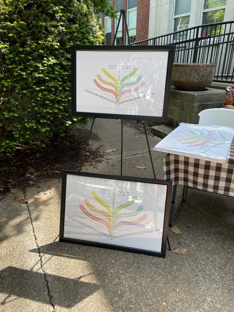 Student art for sale! These adorable prints feature the fingerprint and name of every single student and staff member at Sylvan Park this school year. This is a beautiful keepsake and can be purchased at the Carnival on Friday as well as in front of the school today &amp; tomorrow.