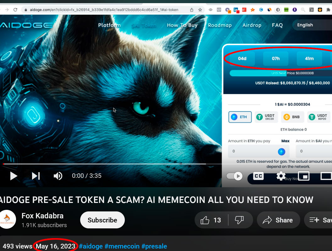 stellartate (@stellartate8) on Twitter photo 🚨 OVER 8 MILLION $ STOLEN BY A FAKE PRESALE
Be aware of the AiDoge scam‼️
<a href="/aidogecrypto/">aidogecrypto</a> (aidoge.com) is a scam page claiming to be a replica of @arbdogeai
It is collecting funds for a never-ending presale.
😡Over 16k victims
♻️SHARE to protect others 🚨 OVER 8 MILLION $ STOLEN BY A FAKE PRESALE
Be aware of the AiDoge scam‼️
<a href="/aidogecrypto/">aidogecrypto</a> (aidoge.com) is a scam page claiming to be a replica of @arbdogeai
It is collecting funds for a never-ending presale.
😡Over 16k victims
♻️SHARE to protect others