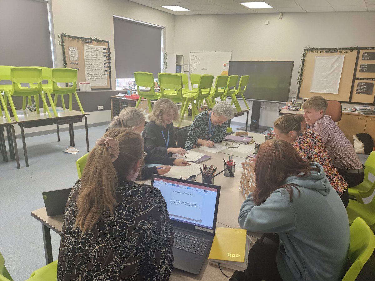 sallyhenshall's tweet photo. @IPMATHiendley @IPMATGroveLea great joint staff meeting this evening; moderating writing. #workingwiththebest https://t.co/La0Sn2mSu8