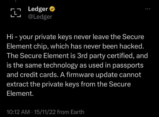 Fabian_vBergen's tweet photo. It looks like ledger was lying. What should have been impossible 6 months ago is now reality.

#Ledger #boycottLedger #ledgerrecover #Cardano #Bitcoin https://t.co/5LHBVvKVwj