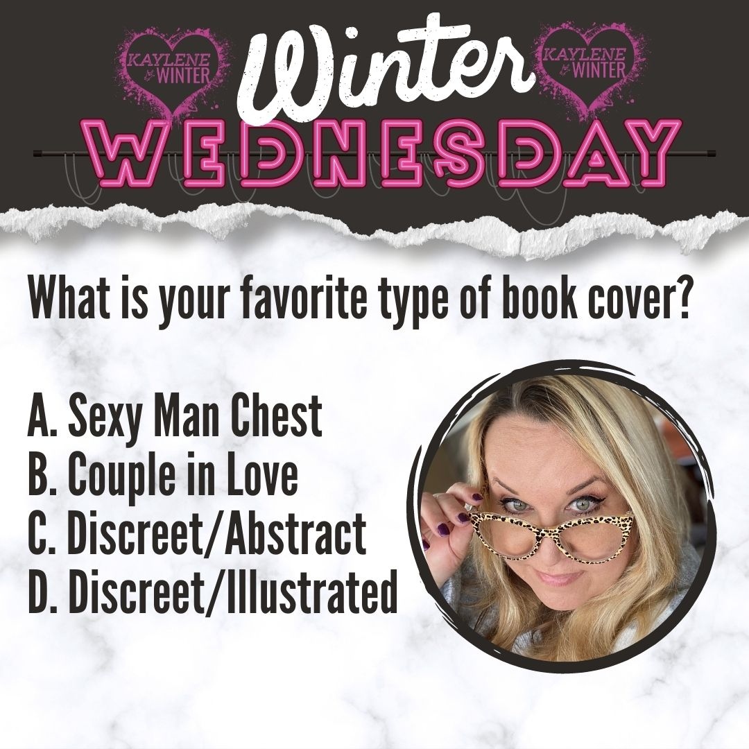 With all the different trends in book cover design where do you fall? Let me know if the comments. 

#thoughts #input #covers #reading #booklover #bookish #spicyromance #ltzseries #kaylenewinter kaylenewinter.com/newsletter/