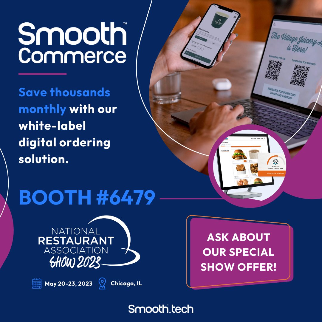 📢 Calling all restaurants at the <a href="/NatlRestShow/">National Restaurant Association Show</a>. Visit booth #6479 and learn how our white-label ordering solution can save you 💰! 

💡Take advantage of our show-only special offer and revolutionize your digital ordering experience. 

See you there! 👋✨

#2023RestaurantShow