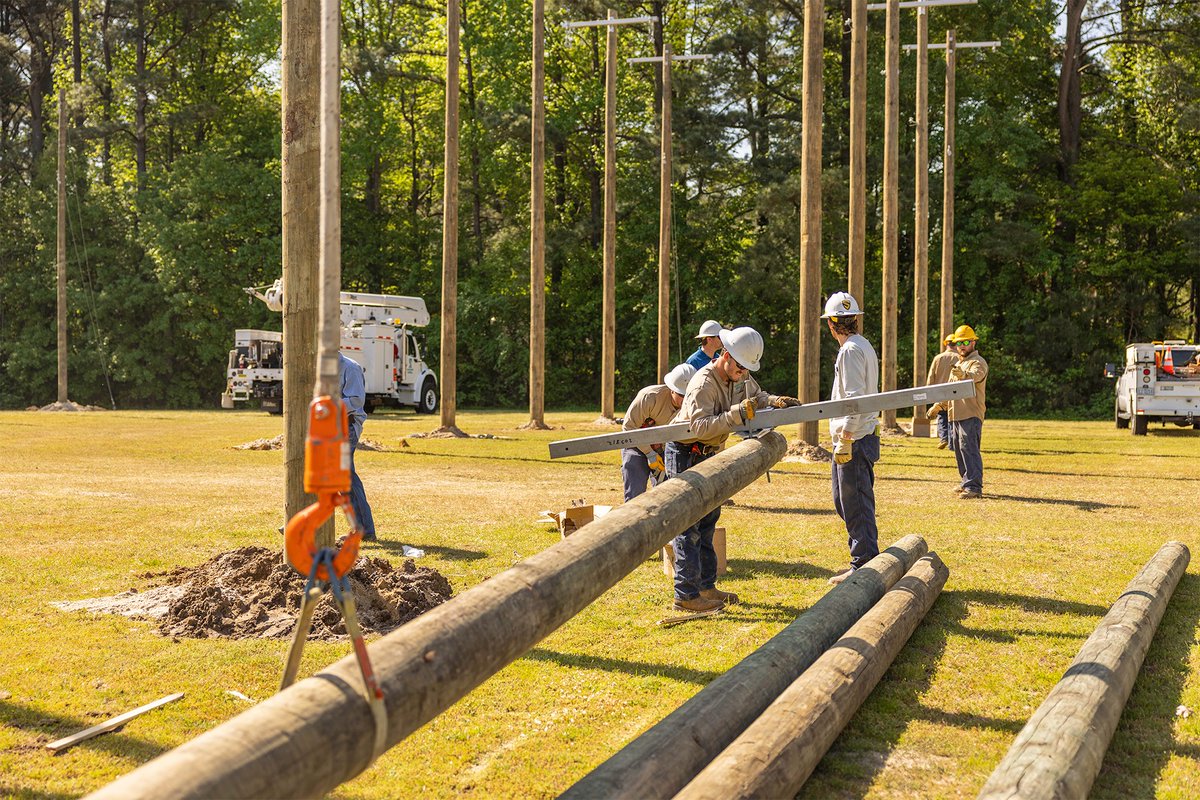 Join us Thursday at the Greenville Convention Center to see North Carolina lineworkers showcase the strength, agility and technical knowledge needed to keep the power on 24 hours a day, 7 days a week! Opening ceremony starts at 8:00 am, competition to follow. #ncpublicpower (2/2)