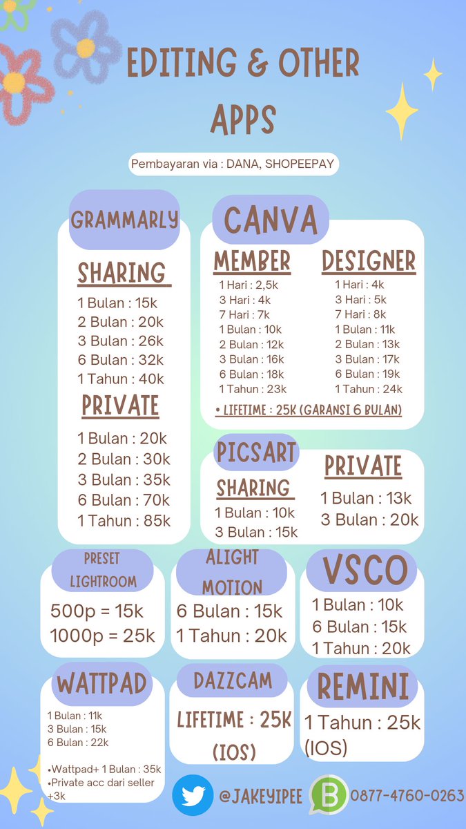 jakeyipee's tweet photo. new price list🤩

#zonauang https://t.co/b08fTIoNIS