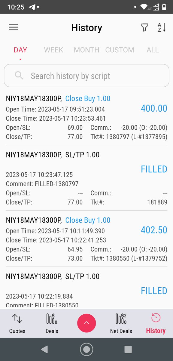 Rohit_Roman95's tweet photo. @algo_with_data 
Another green day https://t.co/b184bQO33p