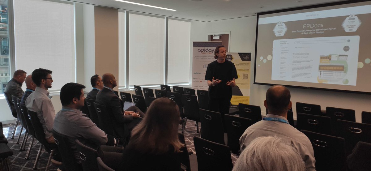 APItheDocs's tweet image. Kicking off the #APItheDocs track at @APIdaysGlobal 🗽🇺🇸, @angelmaldonado &amp;amp; Pedro Ondiviela share  @EmpathyCo_&apos;s #developerportal journey.

&quot;The search and discovery of documentation can be boosted through design and innovation.&quot;

#APIprogram #APIeconomy #APIdocumentation