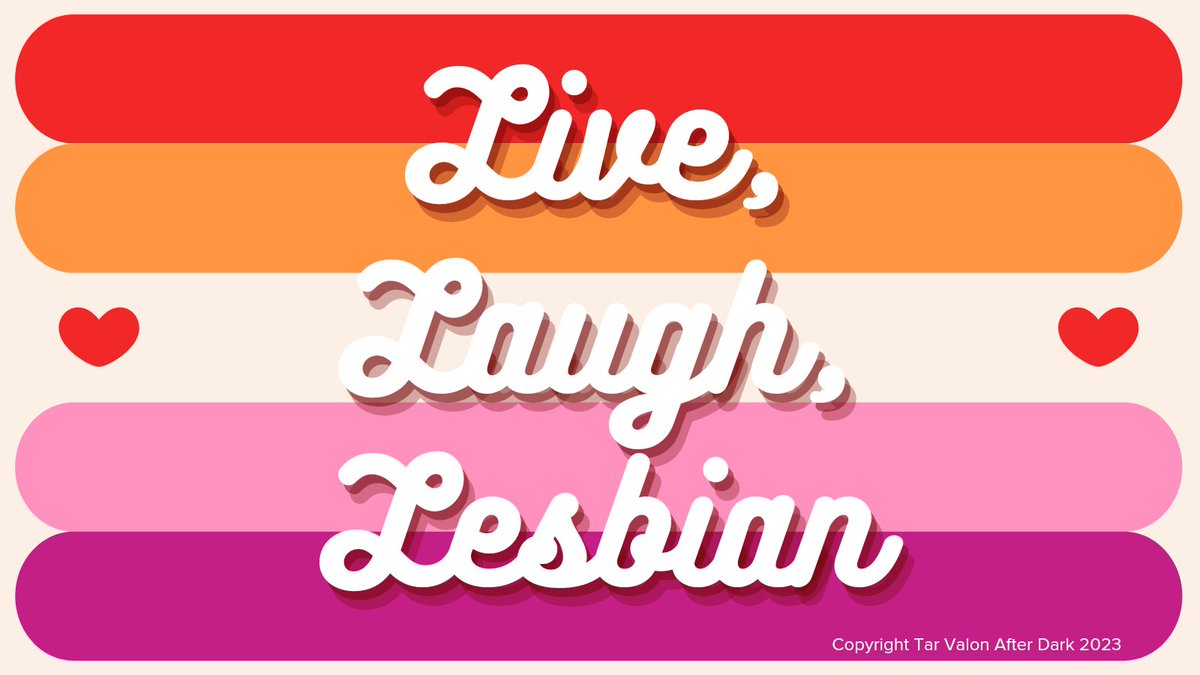 Please be advised that 'Live, Laugh, Lesbian' is a TVAD creation and we claim all intellectual property rights hitherto in perpetuity.

So if @QueersOfTime use it you know that THEY ARE THIEVES. #TwitterOfTime #QueerPodcastWars