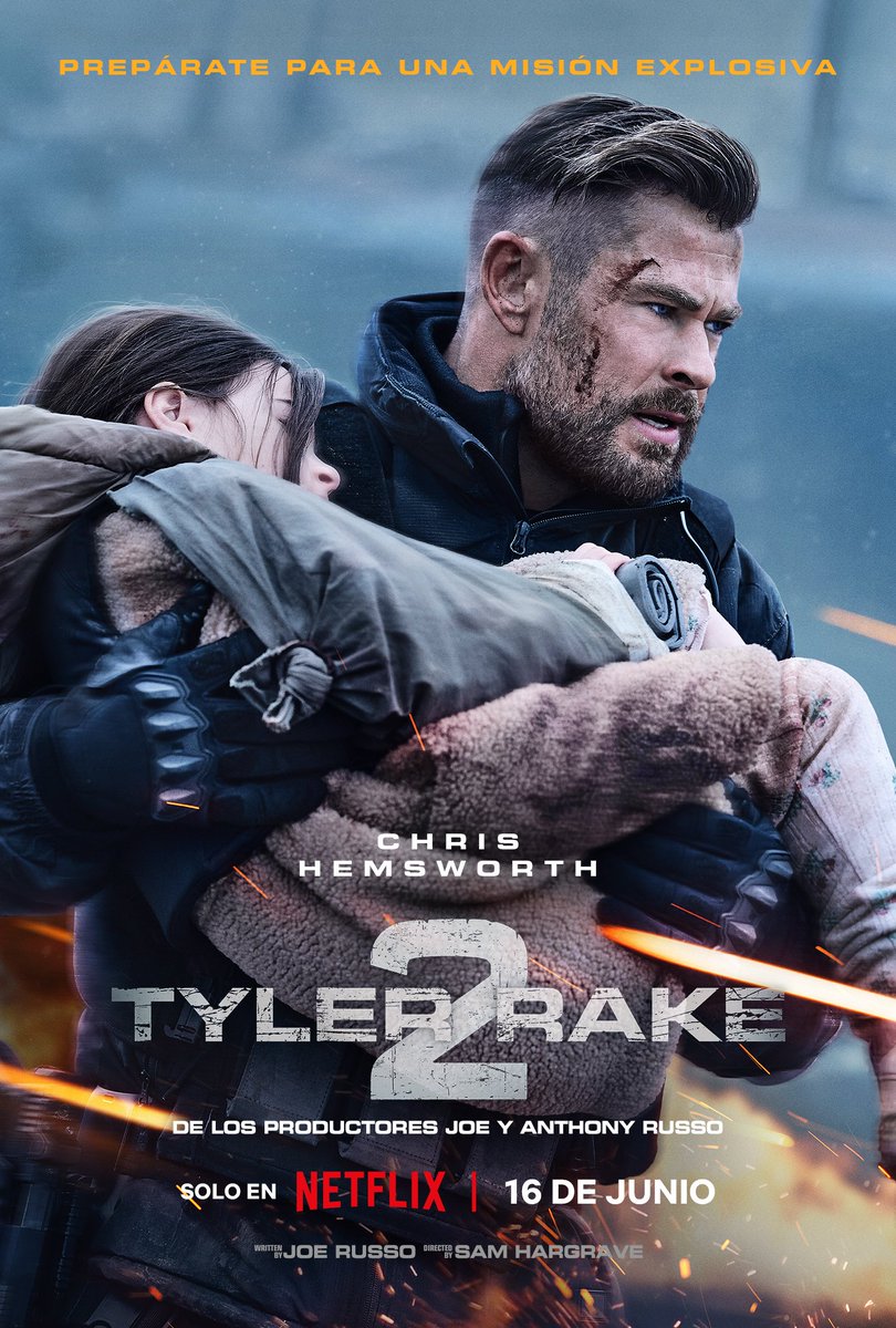 #Extraction2 
#TylerRake

🔴 NOVEDAD 🔴

De tres formas distintas, Chris Hemsworth protagoniza los PÓSTERS de #TylerRake2.