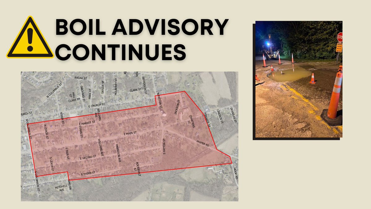 UPDATE: The boil advisory issued yesterday (5/16) remains in effect to folks who live in the area below in red. We are awaiting lab testing results, which should be available late this afternoon, before the advisory can be lifted. >> ci.xenia.oh.us/CivicAlerts.as…