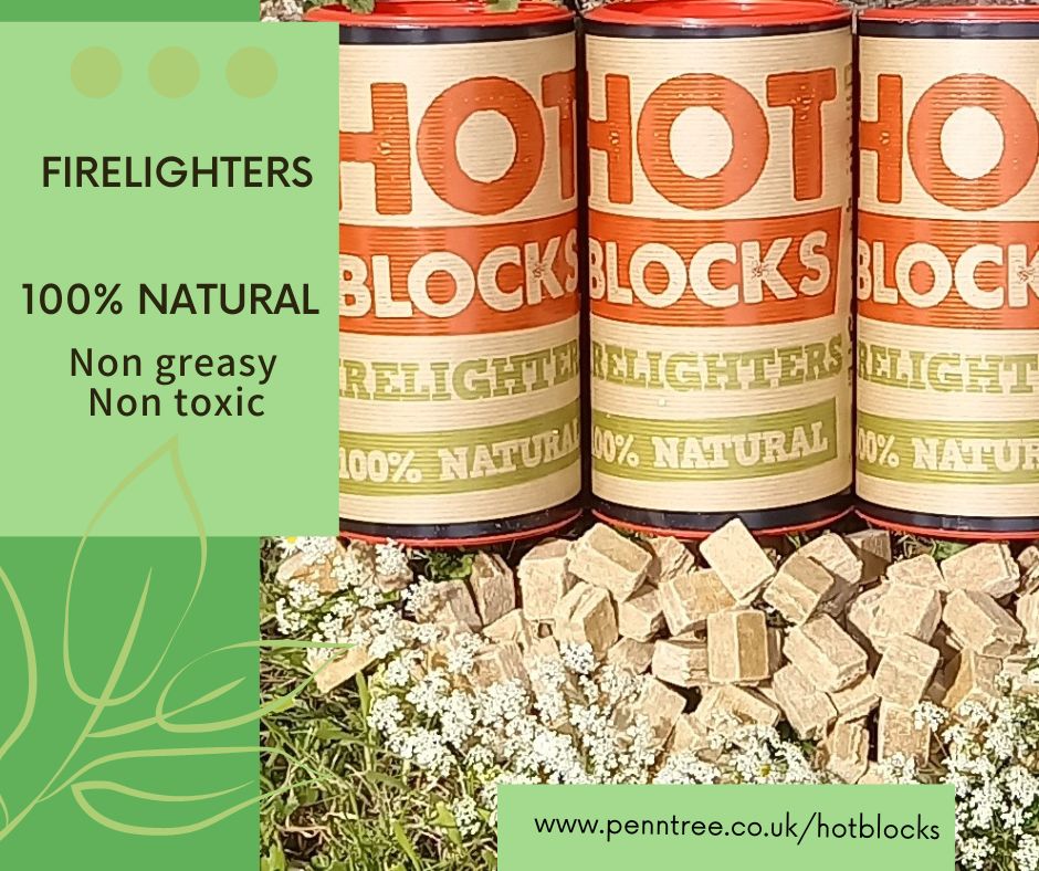 ⛅️#warmer evenings, staying 🏕️#outside 
Keep warm, start your fuel device by using #hotblocks #firelighters
penntree.co.uk/hotblocks