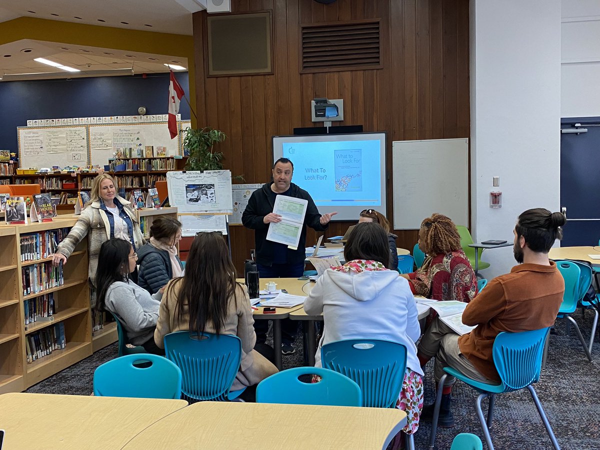 Beginning Teachers workshop…session #2 w/ @lcgk93 discussing #equity CRRP & supporting #literacy #numeracy @tdsb Thank you Runnymede PS for hosting in the library! @npersaudLC4 @LC4_TDSB @tdsb