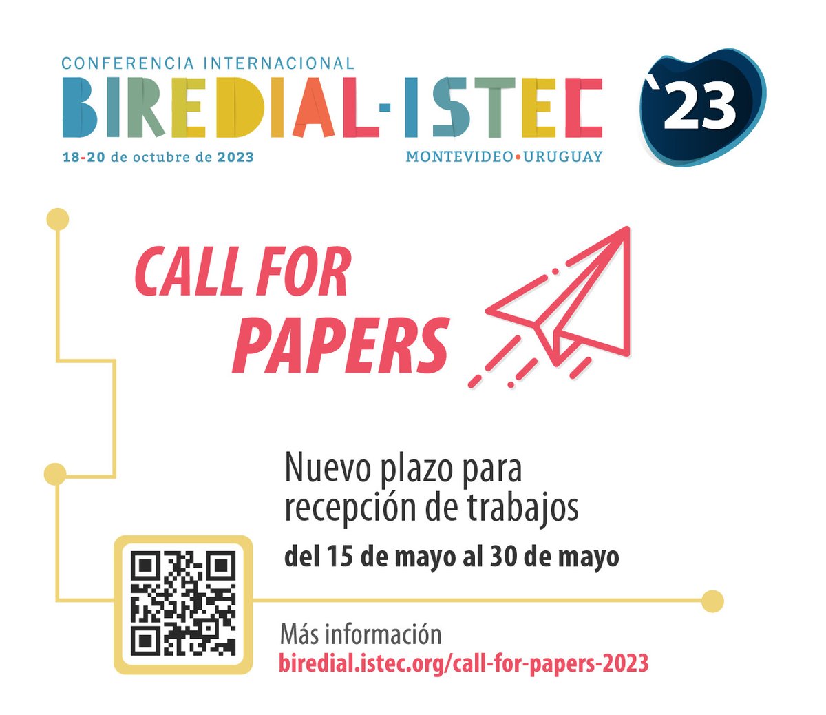 🔓¡Ampliamos plazo para recepción de trabajos hasta 30 de mayo! <a href="/Udelaruy/">Universidad de la República</a> <a href="/comunidad_istec/">ISTEC</a>