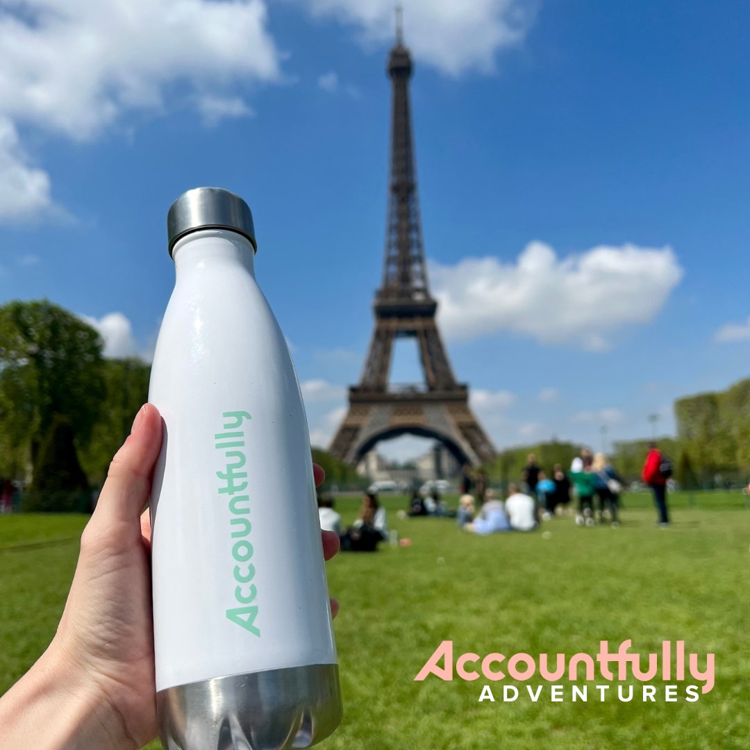 Bonjour from our latest Accountfully Adventure 🥐
.
.
.
.
#accountfully #outsourcedaccounting #merch #swag #accounting  #branding #brandvibes #outofoffice #adventuretime #travel #paris #parisinthespring #springtimeinparis #parispicnic #picnic #eiffeltower #accountfullyadventures