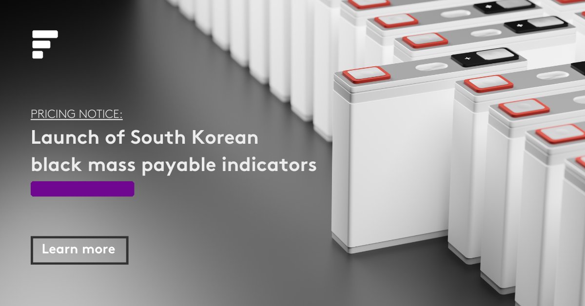 gold_stats's tweet photo. Fastmarkets: Today, we launched its first South Korean black mass payable indicators!

Read our pricing notice: https://t.co/9mfIAda0hm
#FastmarketsMethodology #FastmarketsNewGen #recycling #blackmass https://t.co/CRHWt8Baso