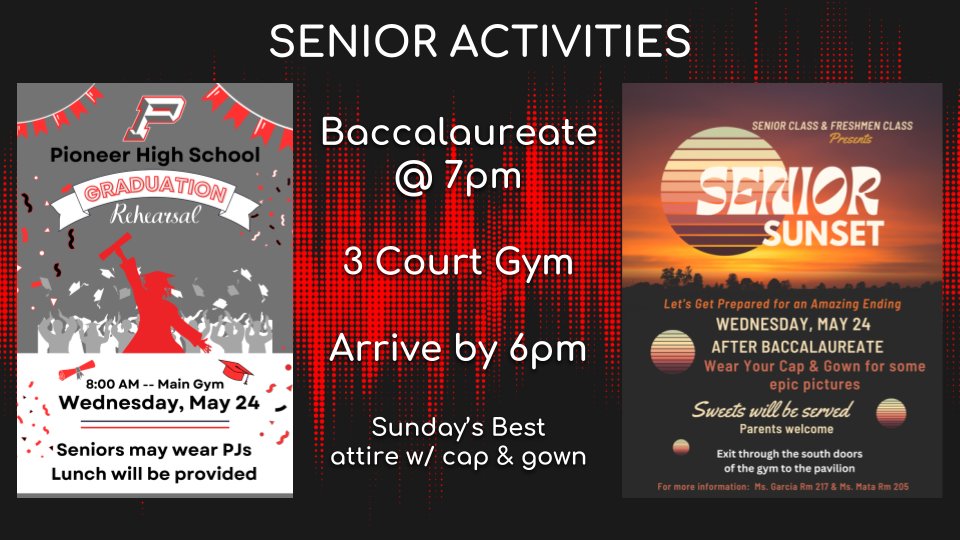 sphsdbacknation's tweet photo. Seniors, are you ready for next week? It's going to be a busy one! Take a look at all the different activities we have prepared for you. https://t.co/8HYG3CI7Wv