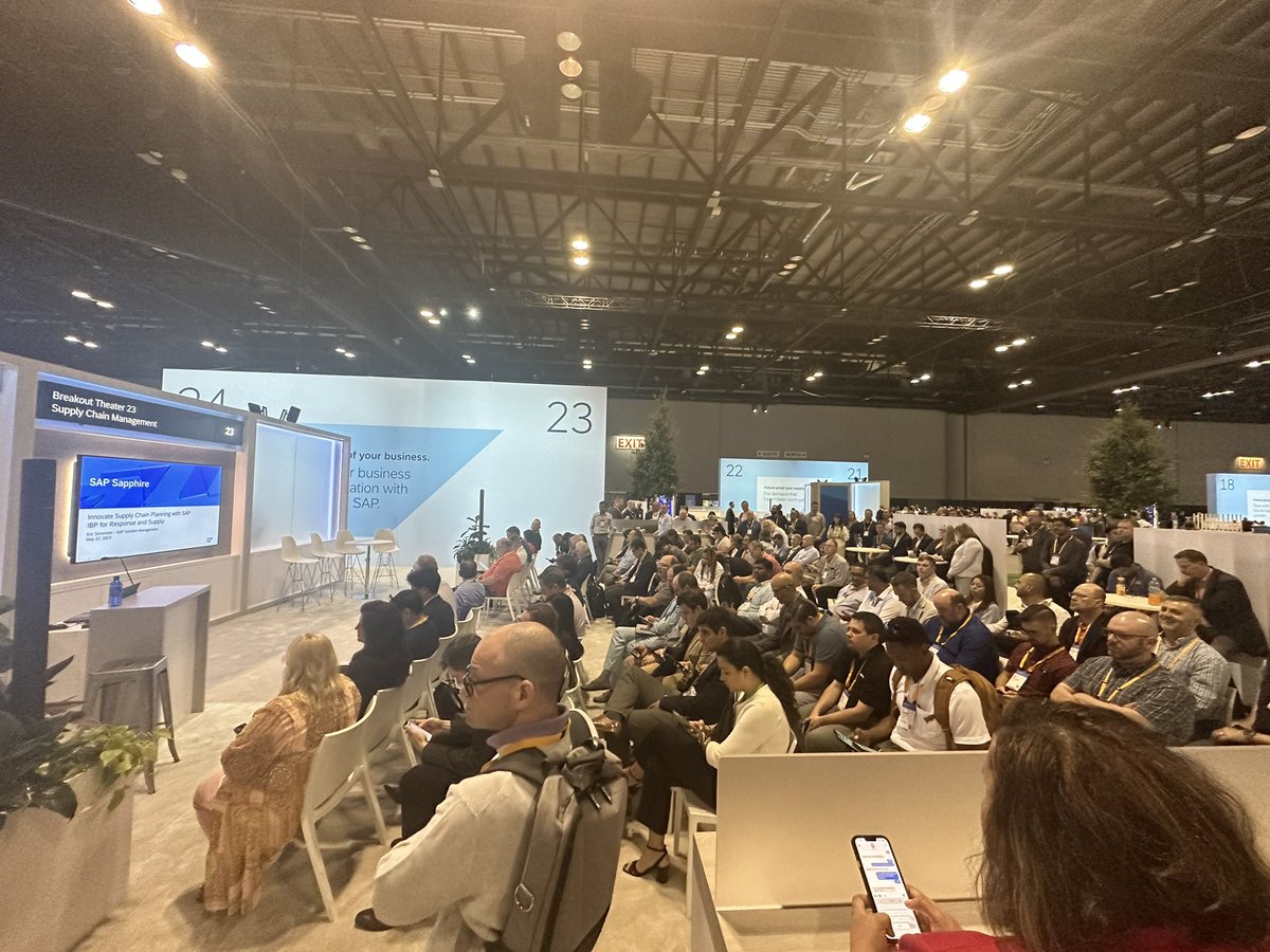 substring's tweet image. Apparently, a lot of customers, like me, are interested in the #IBP solution.
#SAPSapphire