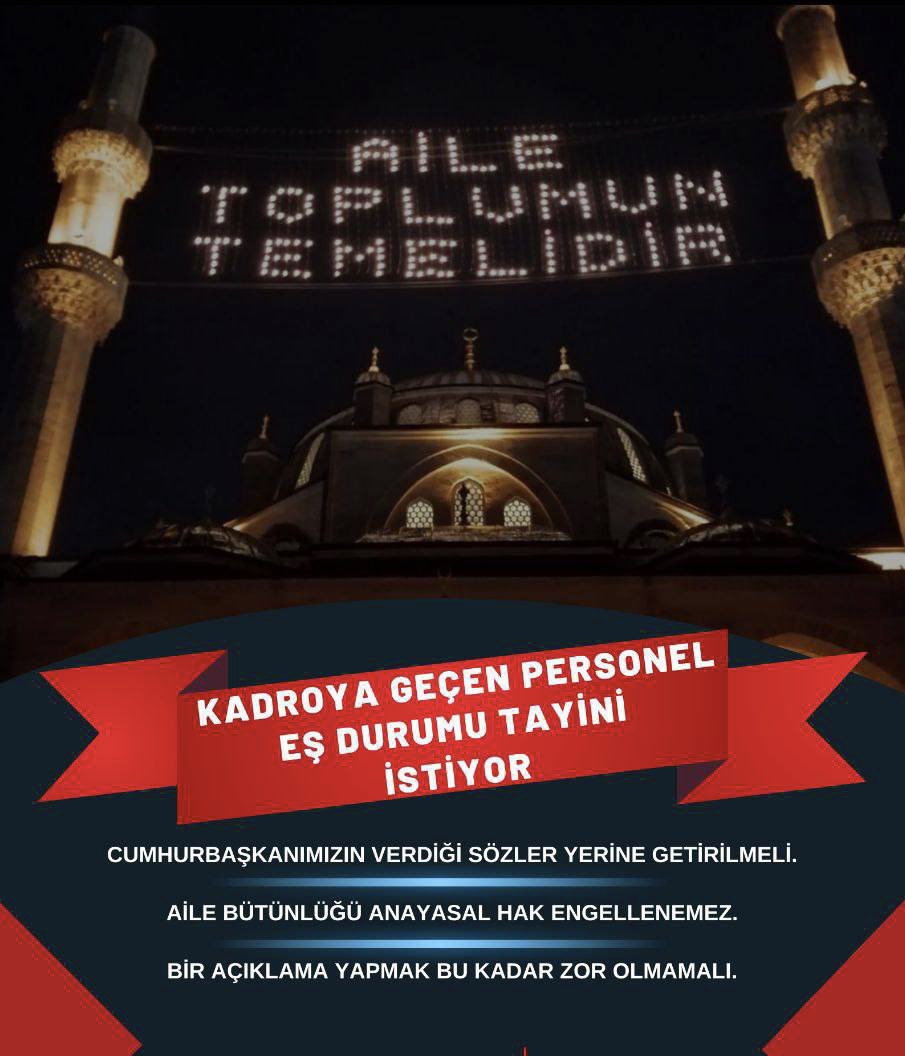 Sabri85864574's tweet photo. ailemiz için sözünüze güveniyoruz.@RTErdogan
@vedatbilgn
@prof_mahmutozer
@DIBAliErbas
#AilesizMemur https://t.co/Ov5466Bvg3