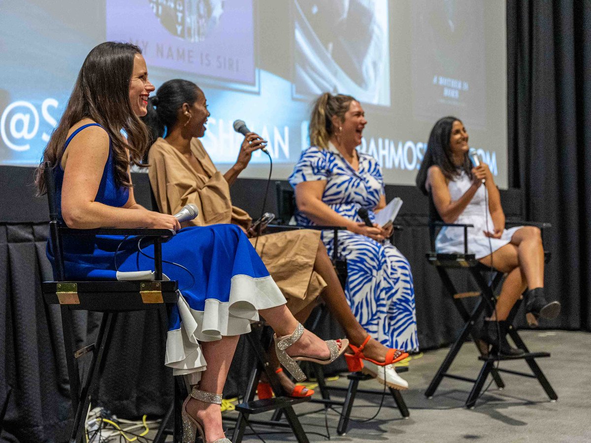 You know you’re in the right place when you’re having this much fun!

A moment from A Mother Is Born premiere screening and panel with filmmaker <a href="/SarahMosh/">Sarah Moshman</a>, <a href="/Ashadahya/">Asha Dahya (She/Her)</a> and <a href="/heydrnicole/">Dr. Nicole Haggard</a>. 

Find out more about Sarah’s work sarahmoshman.com/films
