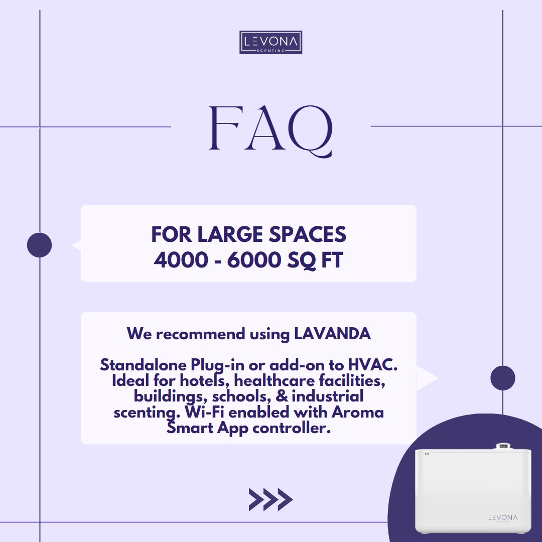 LevonaScent's tweet photo. Diffuse your way to bliss! 

Answering the most frequently asked question to find the perfect essential oil #diffusers for your lifestyle and needs.

For your space scenting, choose Levona.💜
#FAQ #essentialoildiffuser #nebulizingdiffuser #oildiffuser #scentmachine #aromatherapy https://t.co/CiL3Exk2aB
