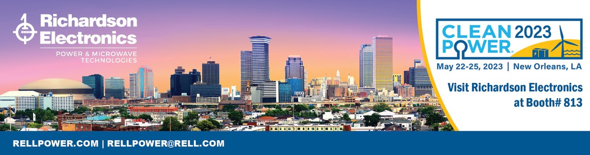 Our team will be at CLEANPOWER in New Orleans May 22-25! Please stop by booth #813 to meet our team and learn more about our new ultracapacitor-based energy storage series, ULTRAPEM™. Our ULTRA3000® will also be on display.

rellpower.com/news-events/ev…