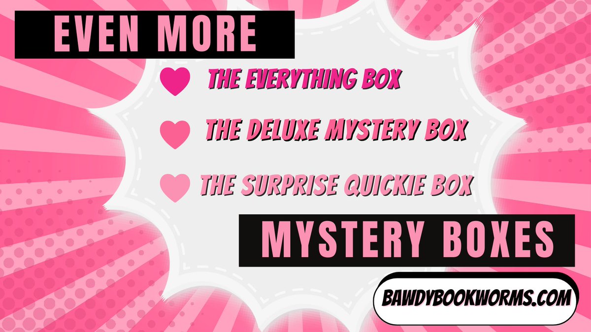 bawdybookworms's tweet photo. We just dropped EVEN MORE mystery boxes! Don’t miss the new additions to our collection: 

💥 The Everything Everywhere All at Once Mystery Box
⭐ The Deluxe Mystery Box
😍 The Surprise Quickie Mystery Box 

Grab yours now! https://t.co/02491lQecB https://t.co/vL1Y87GFOC