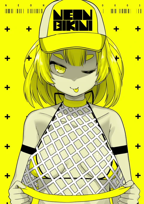 昔の絵だけど水着イラスト  #暑いので水着絵で体温調節する