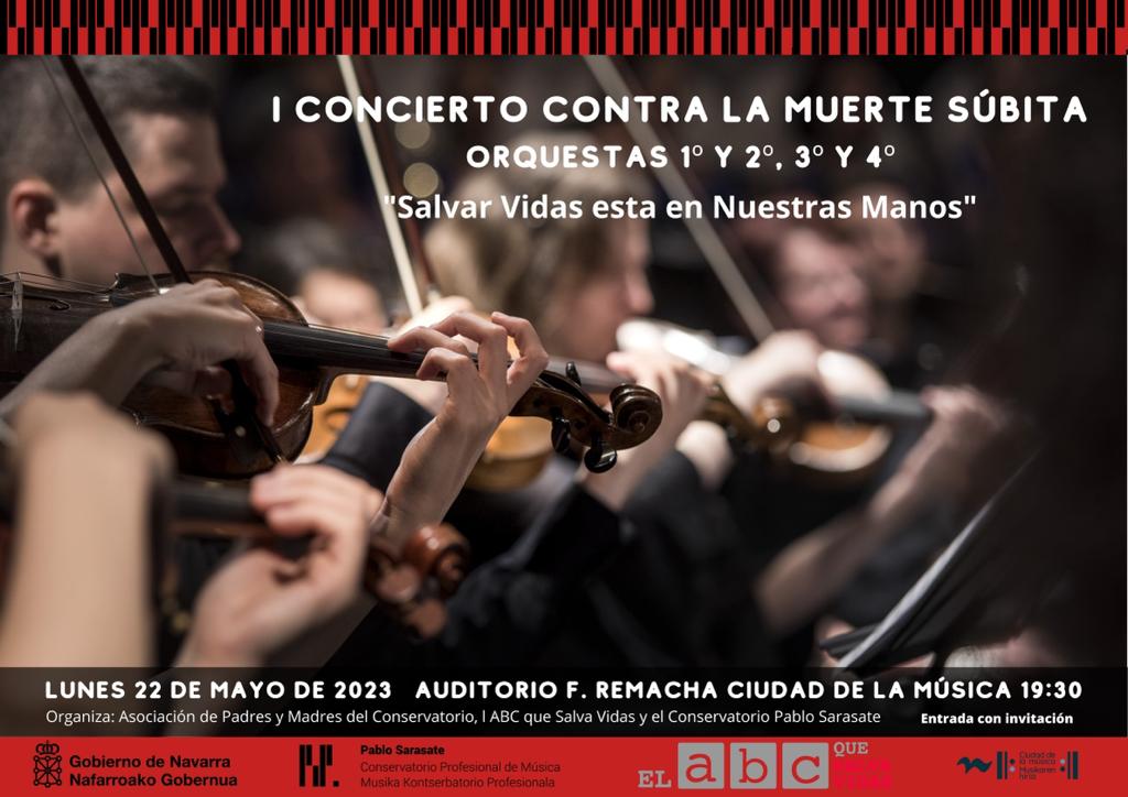 I Concierto Música Clásica contra La Muere Súbita en el Conservatorio Profesional Pablo Sarasate