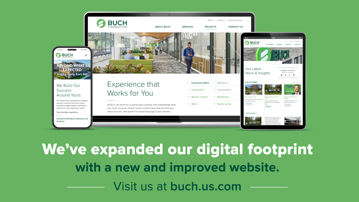 BuchBuilds's tweet image. Lots of exciting news to share! Along with the opening of Buch's new headquarters, we are building on that foundation and have expanded our digital footprint with a new and improved website buch.us.com🔗
