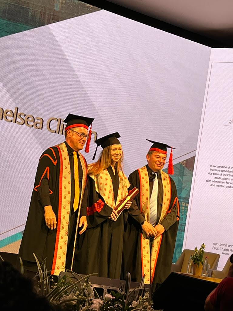 Honored to receive an honorary doctorate from Ben Gurion University (@BenGurionUni) in my hometown in Israel Watch video here: youtu.be/C9jRMwn_BEI @ChelseaClinton @icipe @patrickdrahi0 @Yale @YaleSEAS
