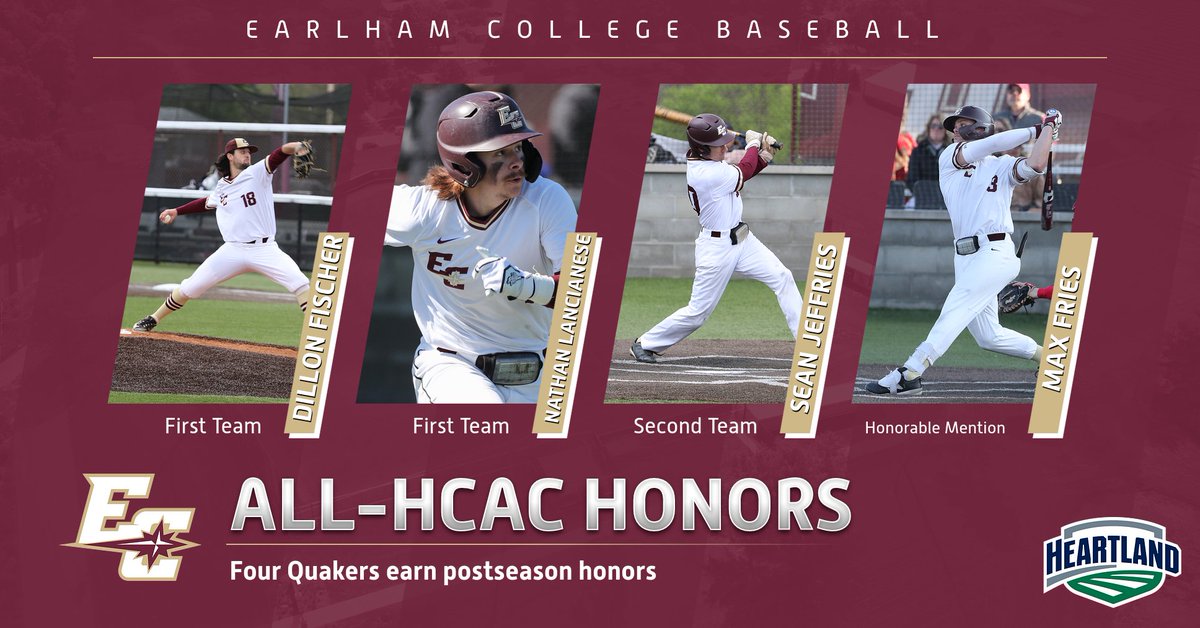 BB: Four Quakers earn HCAC postseason awards.

RELEASE: bit.ly/3ByN78j

#FFIL